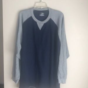 Mens Work N Gear Thermal T Shirt Blue/Gray XXL